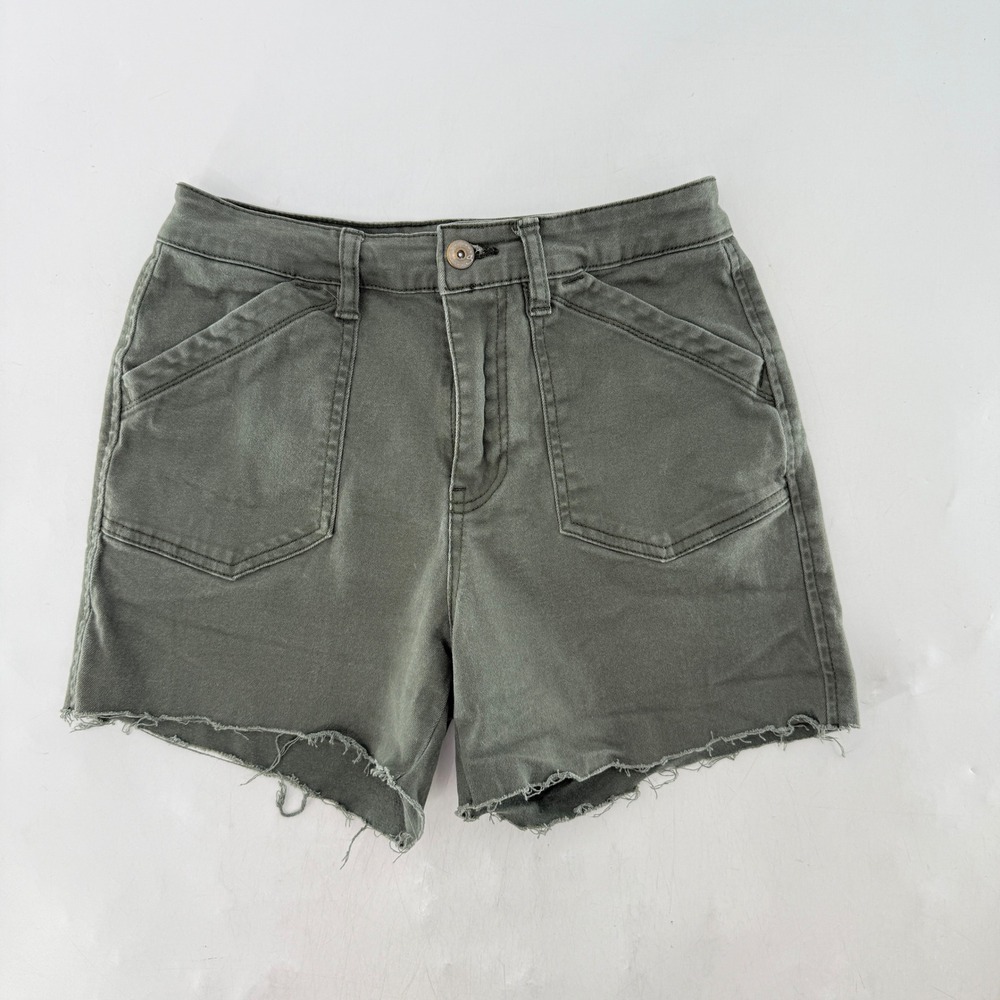 Supplies DIY Women's High Rise Cut Off Olive Green Shorts Size 4